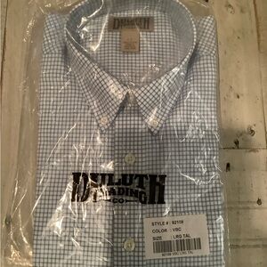 Duluth Trading Co Blue Checkered Men's Shirt